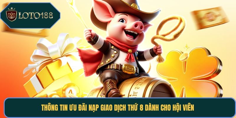 Thông tin ưu đãi nạp giao dịch thứ 8 dành cho hội viên